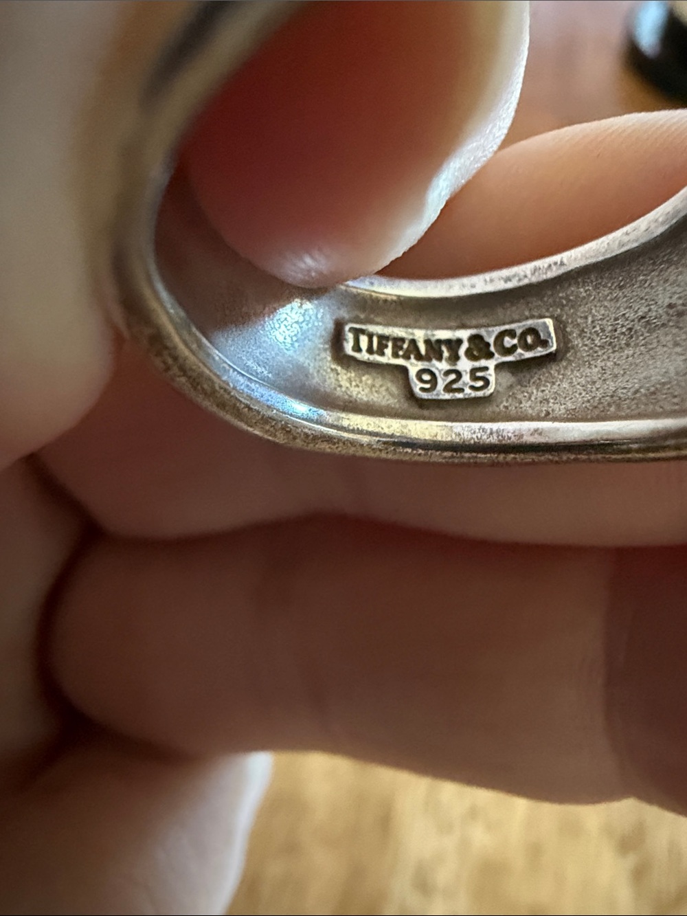 Tiffany & Co. Sculpted Silver Wide Band Ring - Silver - Picture 3 of 3